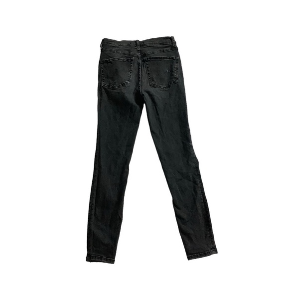 Free People Black Distressed Skinny Ankle Jeans Size 26 - Picture 2 of 6